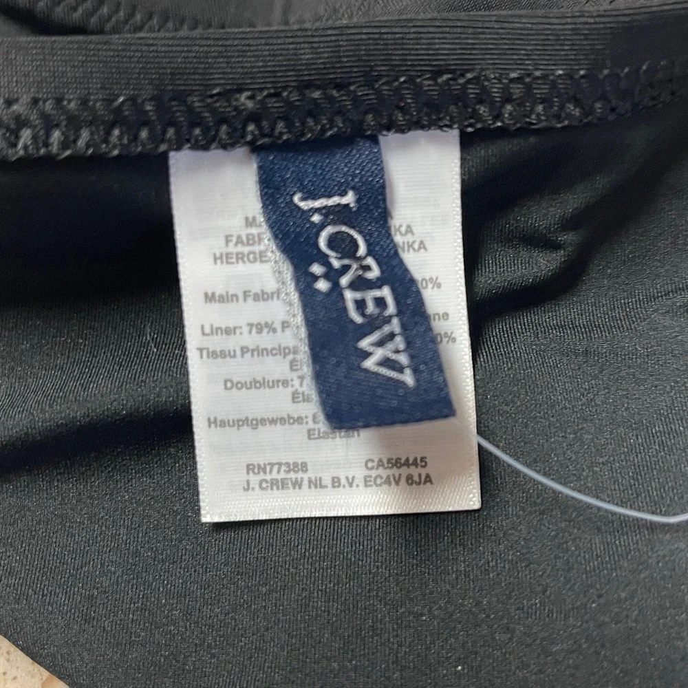 J Crew Fac NWT Solid Bikini Bottom Swim Size XS in Black Swimsuit